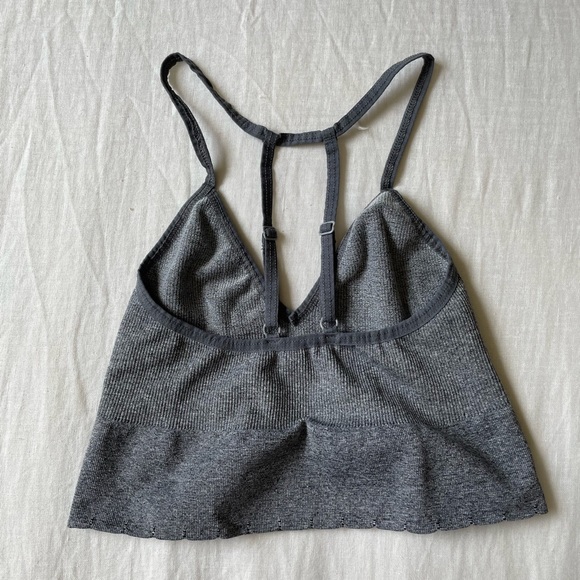 🚨4/$10🚨NWOT ThirdLove Grey Ribbed Sports Bra - Picture 6 of 9